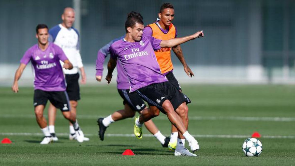 Pepe regresó a los entrenamientos con el grupo. (realmadrid.com)