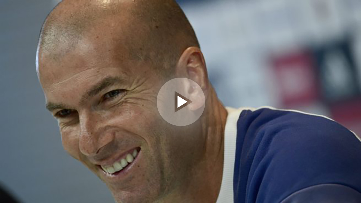 Zidane, en rueda de prensa. (AFP)