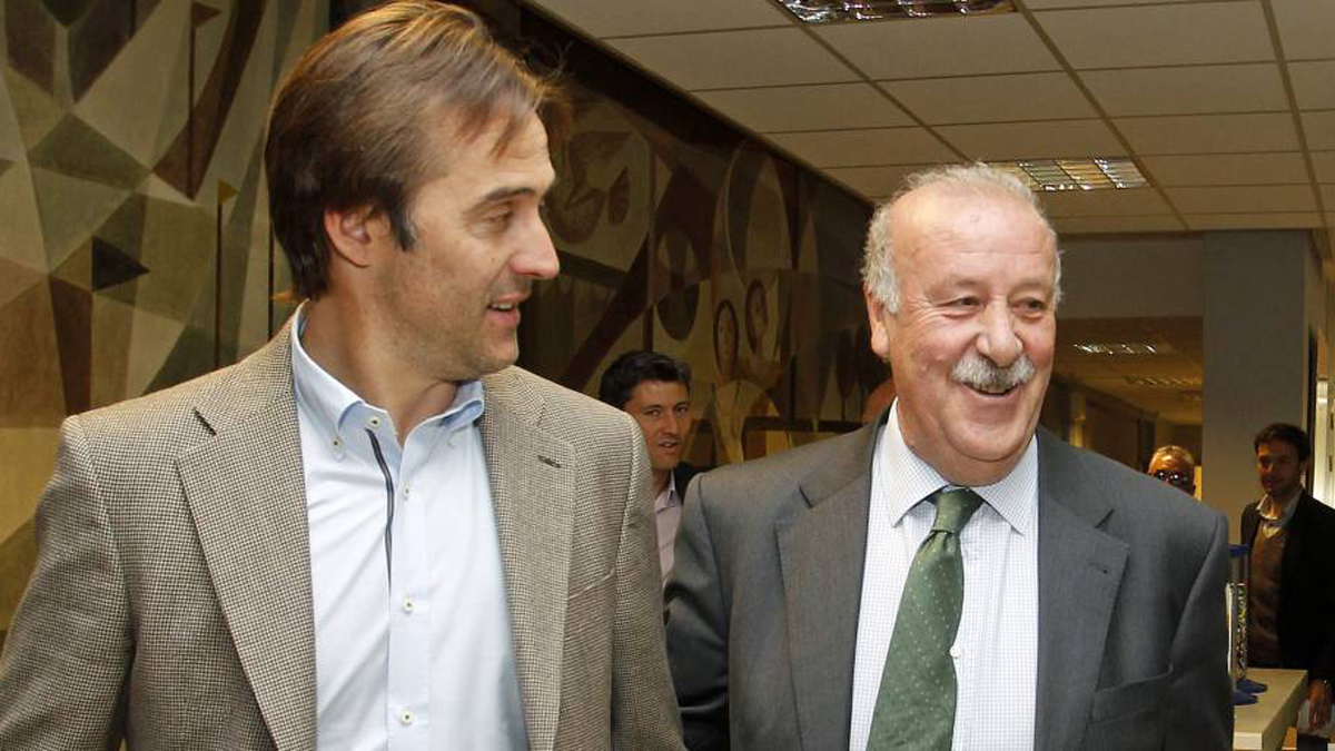 Lopetegui y Del Bosque, en una foto de archivo.