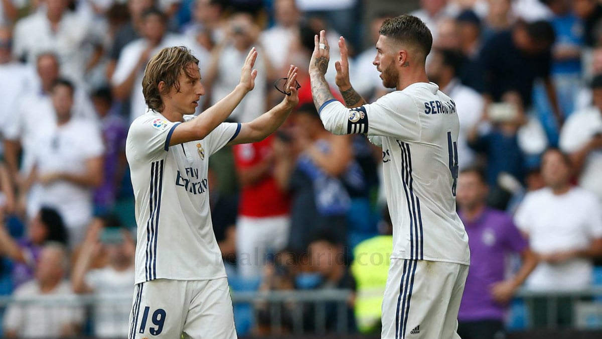 Sergio Ramos y Luka Modric. (realmadrid.com)