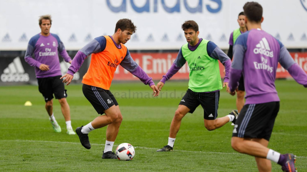 Lucas Silva se entrena con el Real Madrid. (Realmadrid.com)