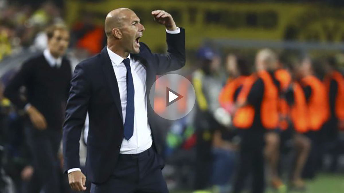 Zidane da órdenes en Dortmund. (AFP)