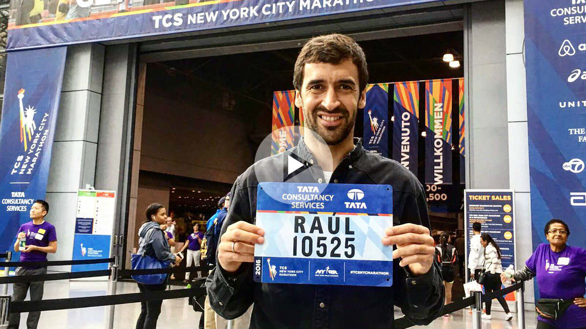 Raúl ya está listo para la maratón de Nueva York