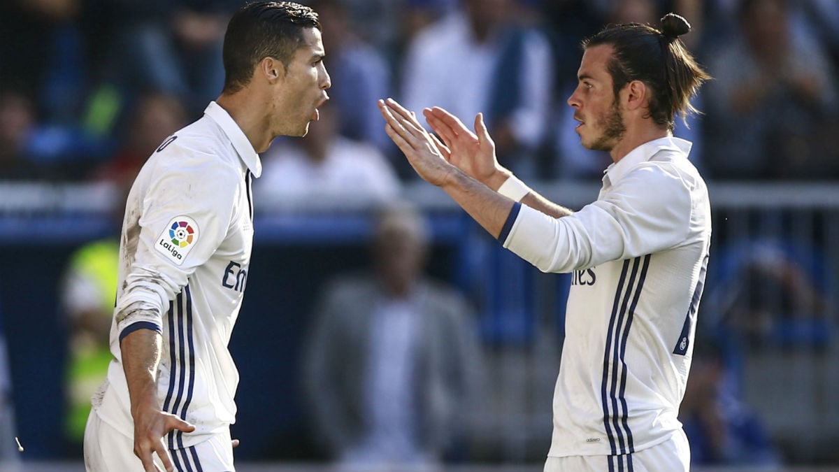 Cristiano y Bale celebran un gol. (Getty)