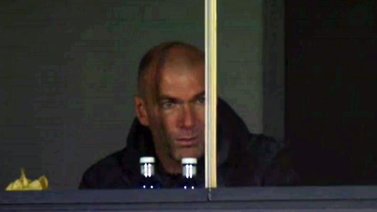 Zidane no se perdió la victoria del Castilla.