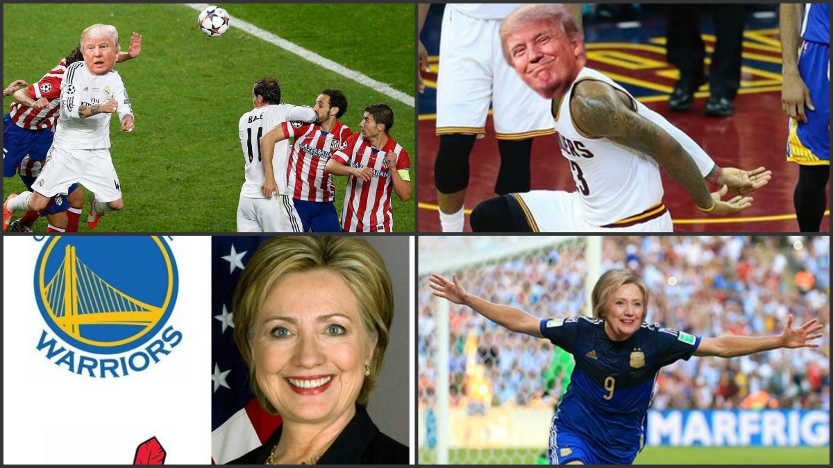 Donald Trump emula a Sergio Ramos en los mejores memes