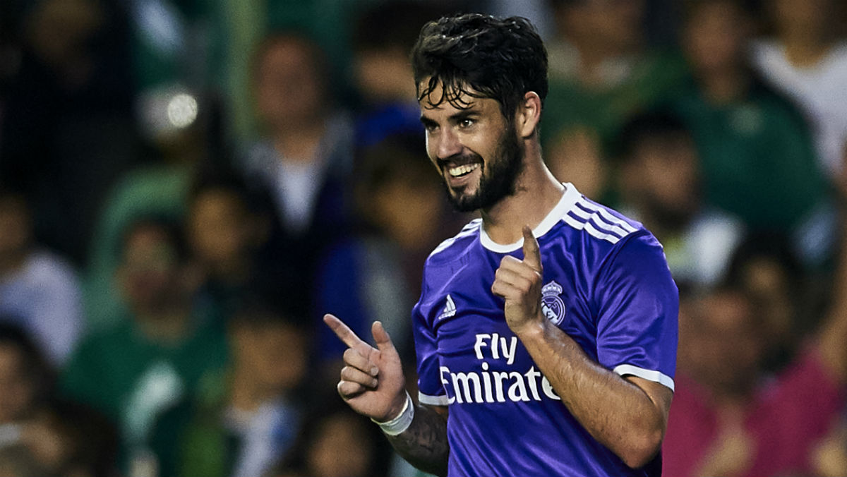 Isco, en un partido con el Real Madrid. (AFP)