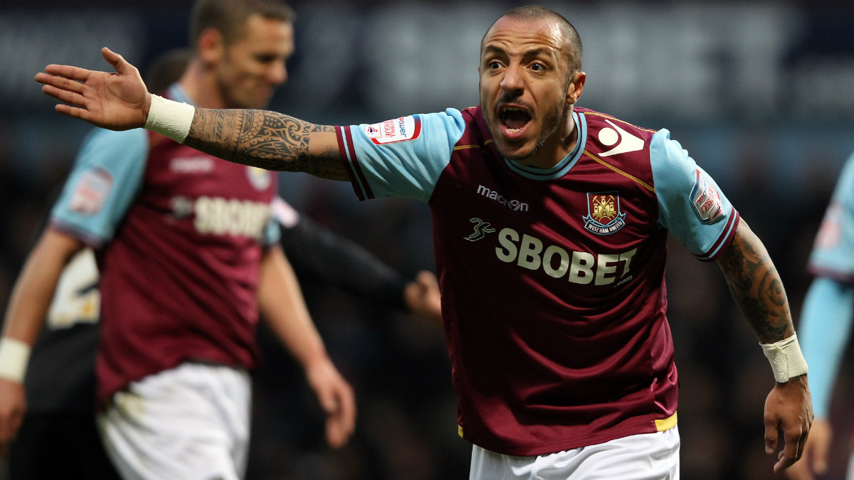 Faubert, en un partido con el West Ham. (Getty)