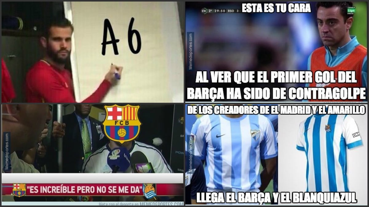 Los mejores memes del Barcelona Vs Real Sociedad.