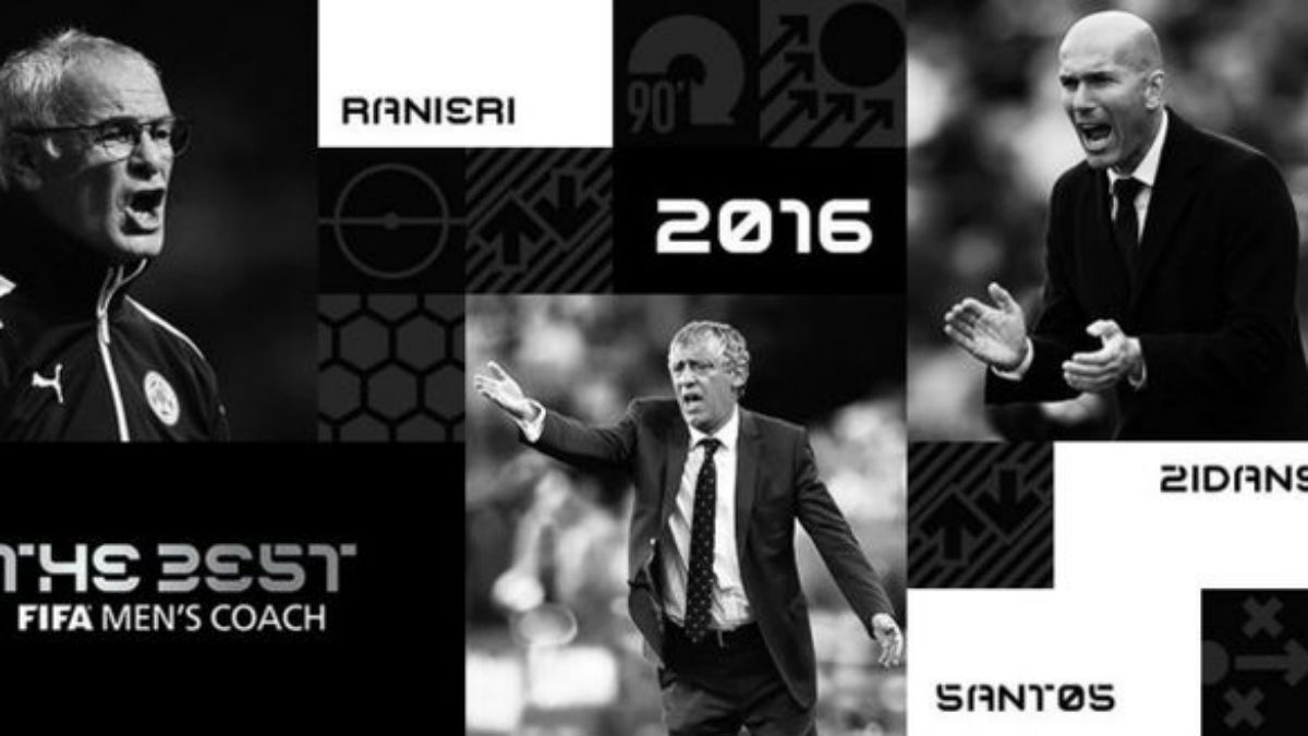 Ranieri, Santos y Zidane, finalistas para el premio The Best.