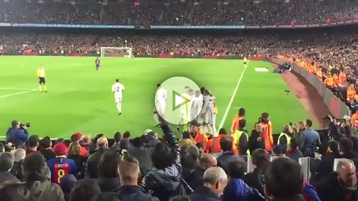 La grada del Camp Nou celebró con gritos de «¡gitano, hijo de puta!» el gol de Ramos