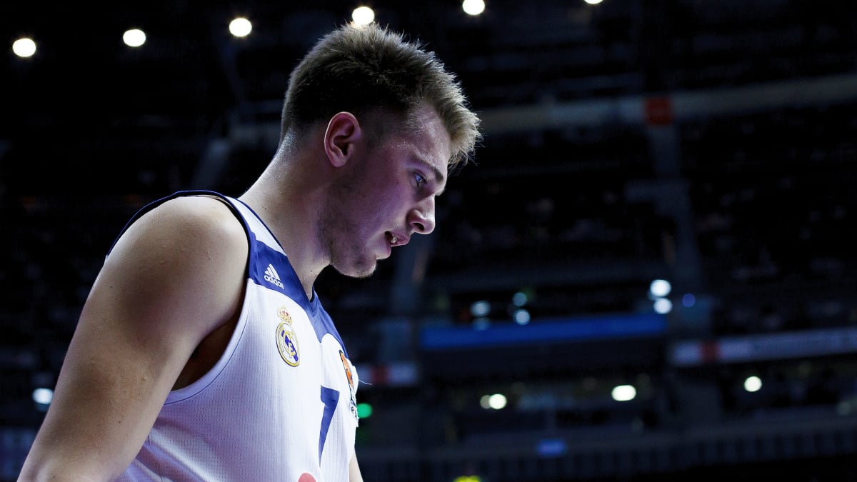 Doncic, en un partido con el Real Madrid. (Getty)