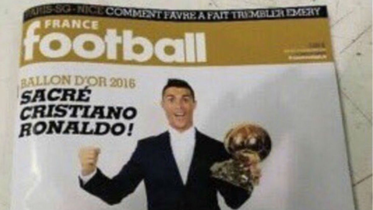 ¿Será la portada del Balón de Oro de France Football?