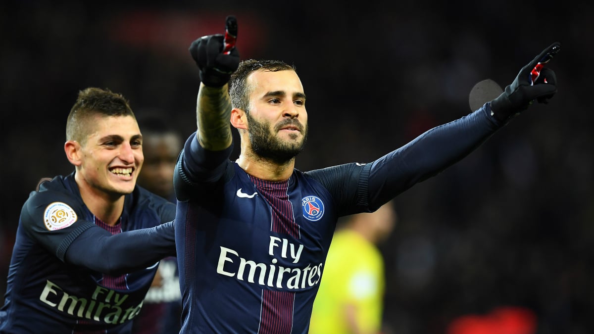 Jesé celebra un gol con el PSG. (AFP)