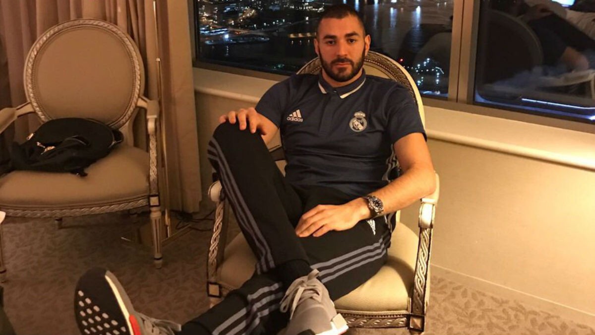 Benzema, en el hotel en Yohokama.