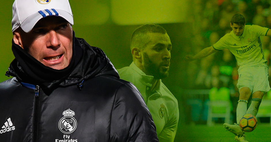 Zidane planea jugar la final con dos nueves: Benzema y Morata