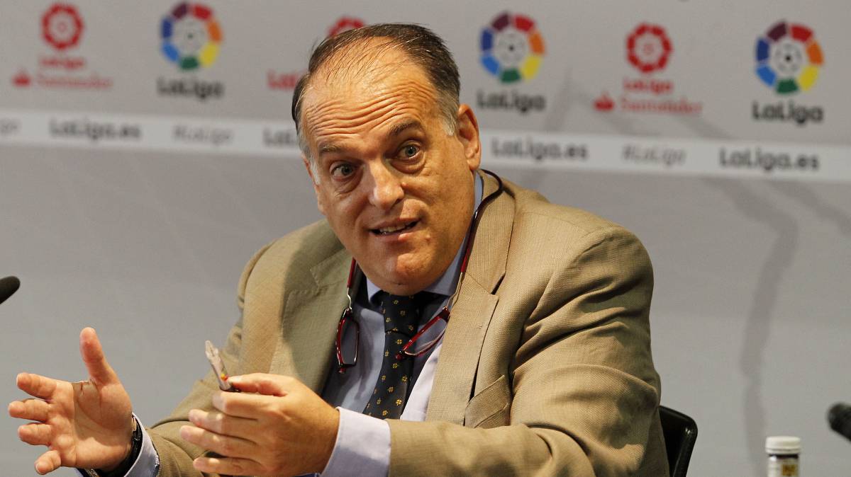 Javier Tebas defiende a Cristiano Ronaldo. (EFE)