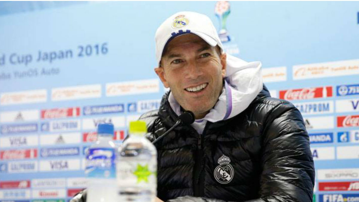 Zidane en la rueda de prensa previa a la final. (Realmadrid.com)