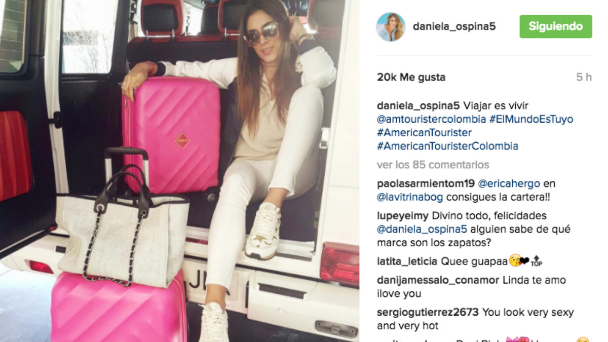 Una imagen del Instagram de Daniela Ospina. (Instagram)