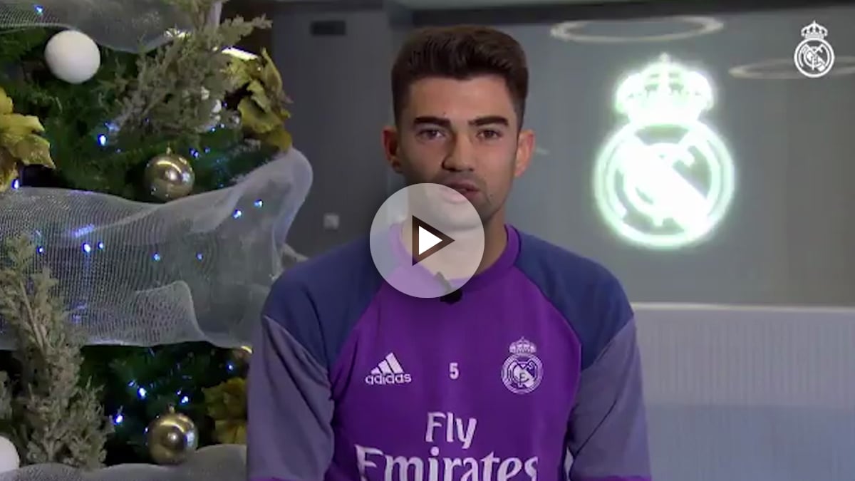 Enzo Zidane desea feliz Navidad.