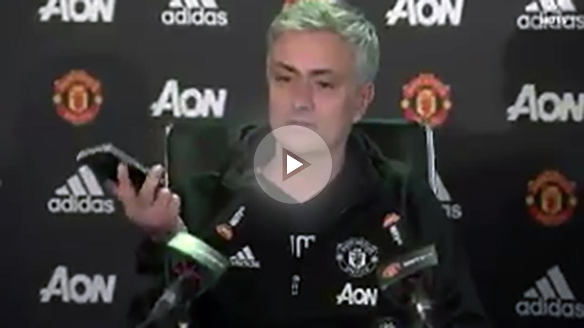 José Mourinho en rueda de prensa. (MUTV)