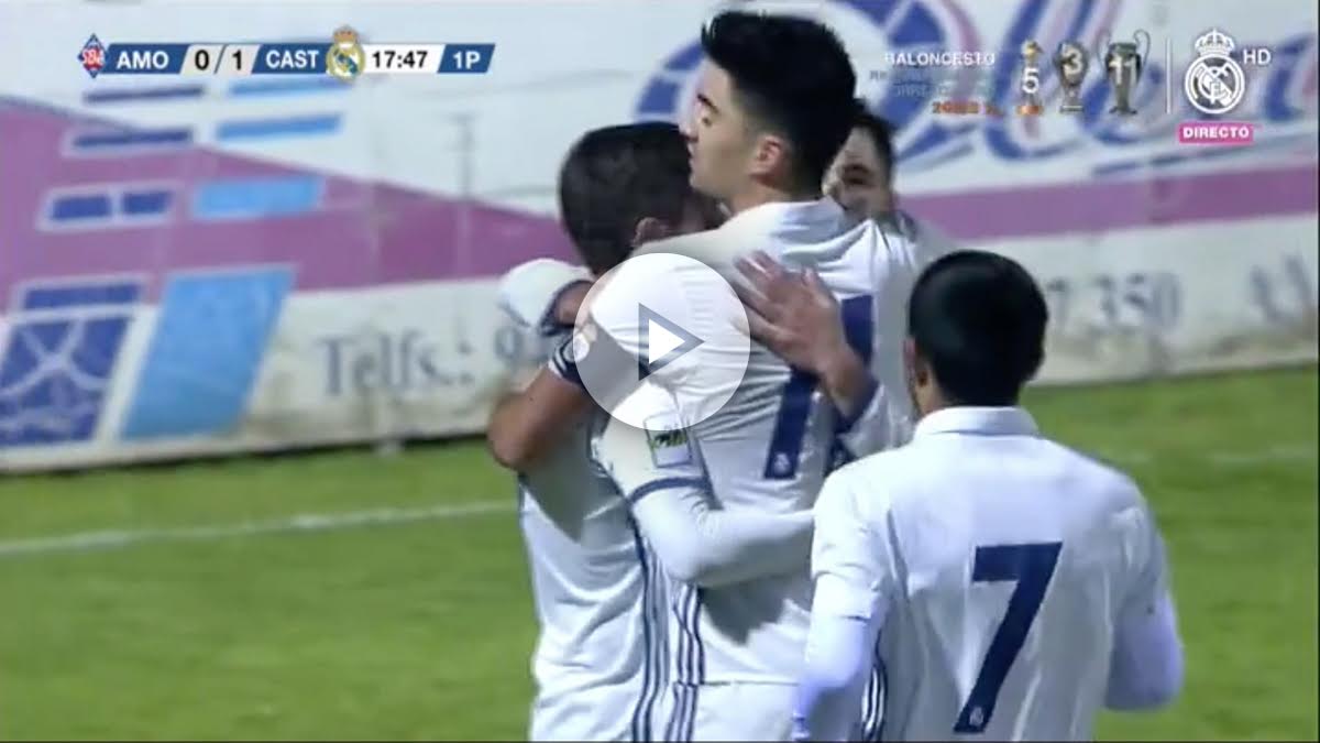 Enzo Zidane volvió a hacer magia con una asistencia magistral. (realmadridtv)