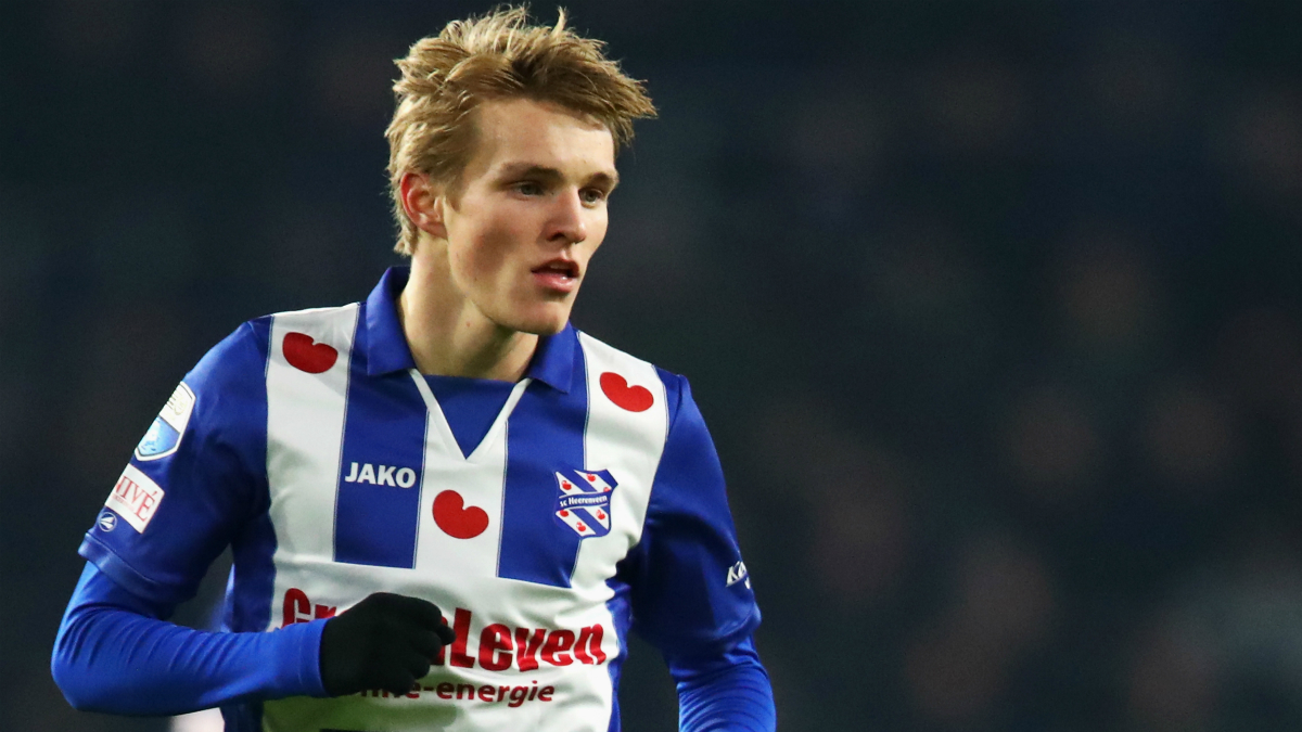 Odegaard, durante el PSV-Heerenveen. (Getty Images)