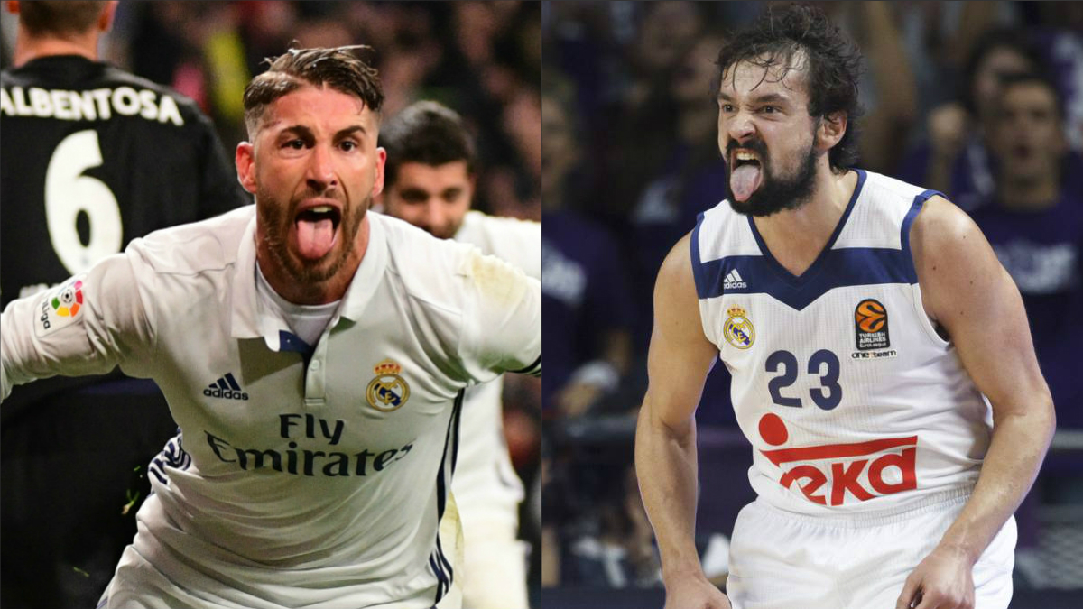 Sergio Ramos y Sergio Llull.