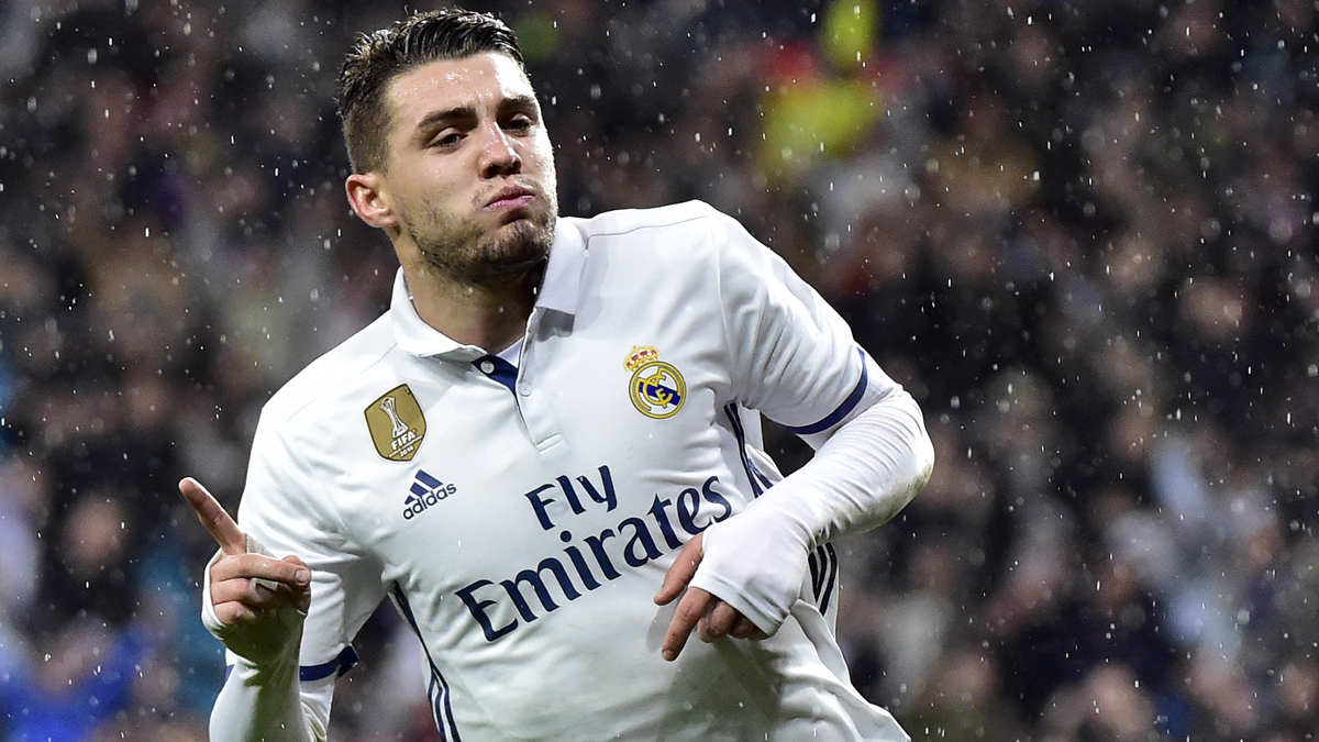 Kovacic, celebrando su gol ante la Real Sociedad.