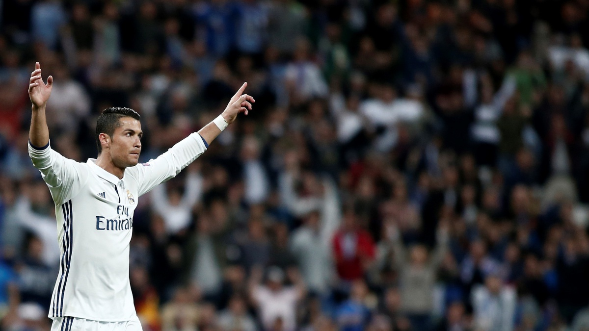 Cristiano Ronaldo, en el Santiago Bernabéu