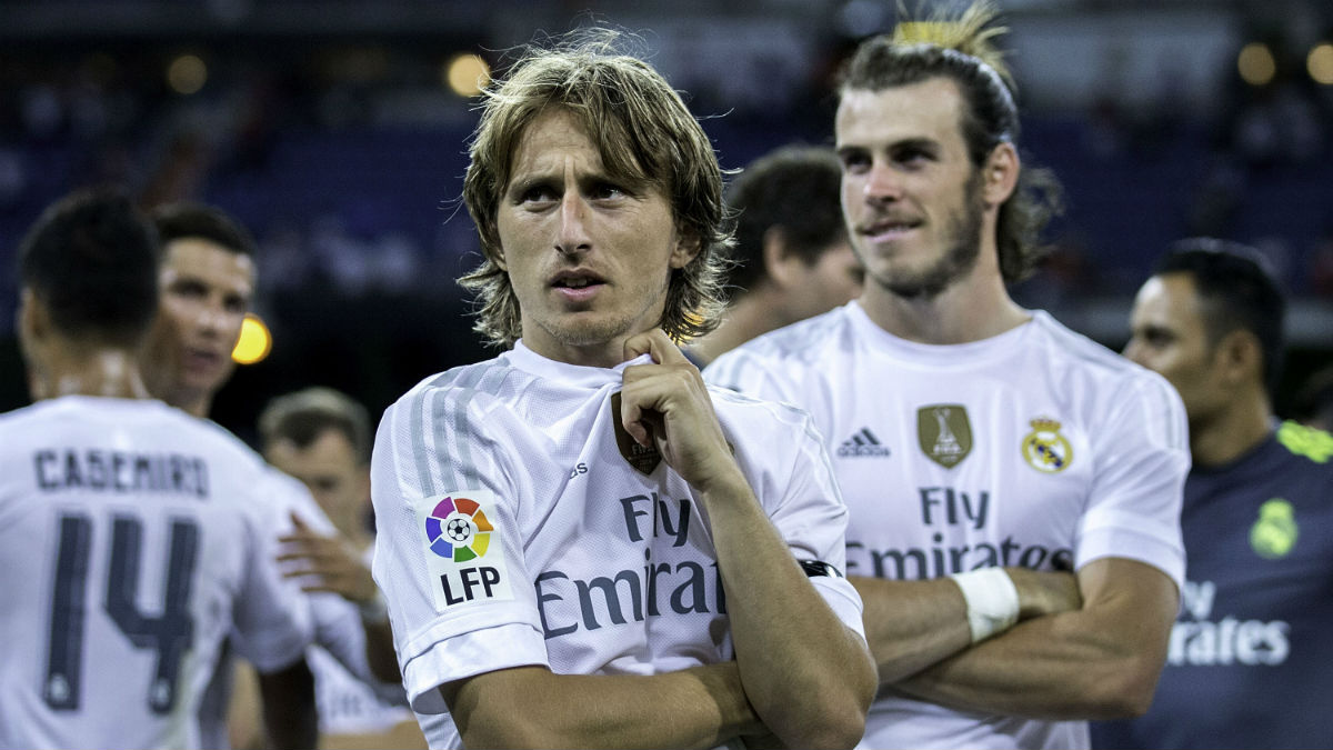 Modric, junto a Gareth Bale. / Getty