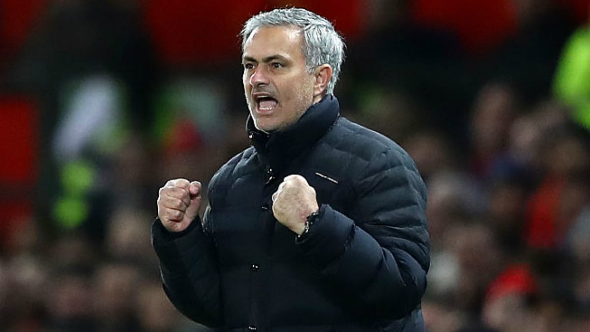 José Mourinho celebra uno de los goles de su equipo. (Getty Images)