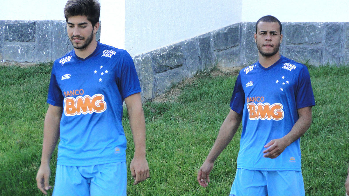 Lucas Silva, en un entrenamiento con el Cruzeiro.