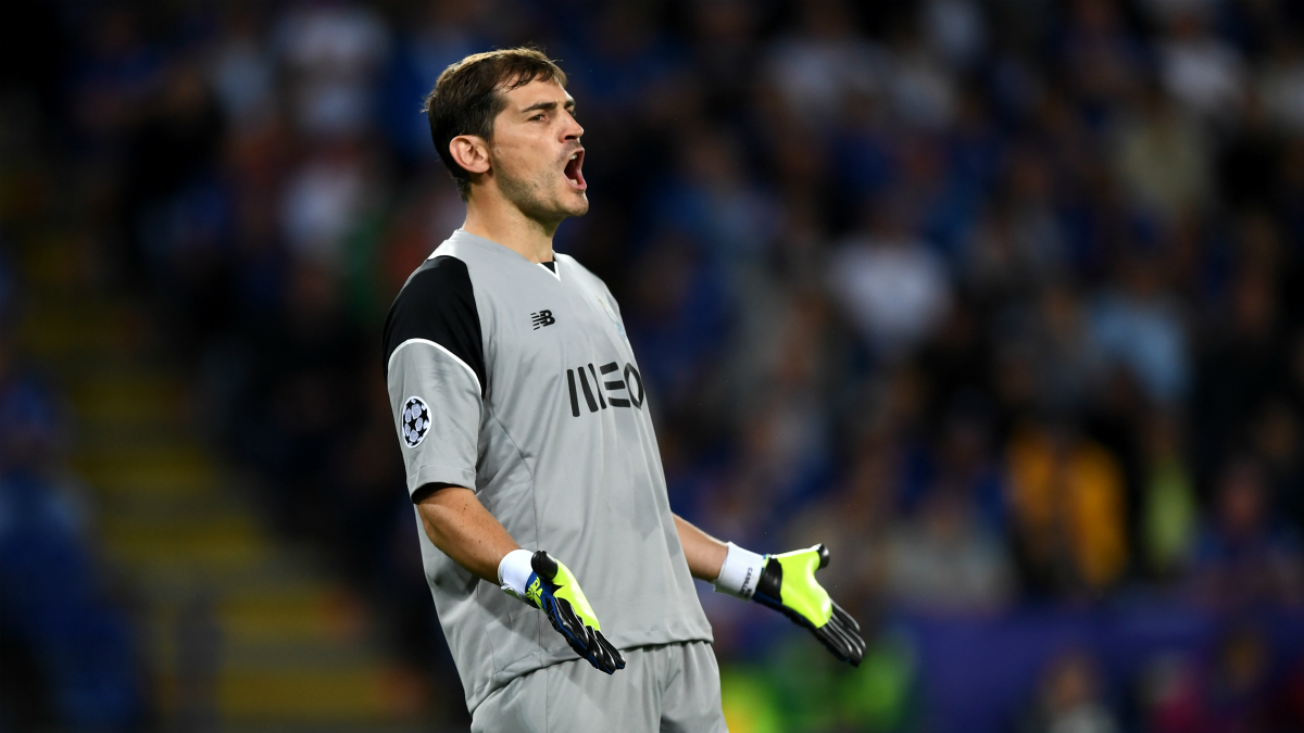 Iker Casillas, en un partido con el Oporto. (Getty)