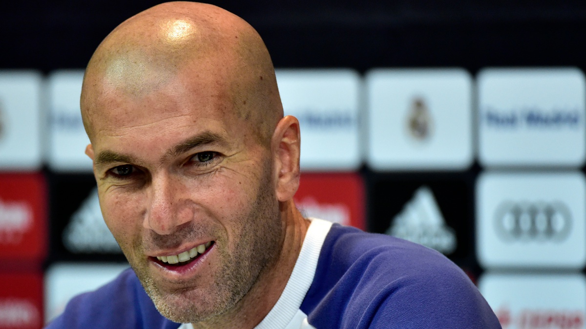 Zinedine Zidane, durante una rueda de prensa