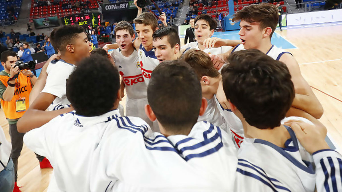 El Real Madrid domina el baloncesto de canteras en España.