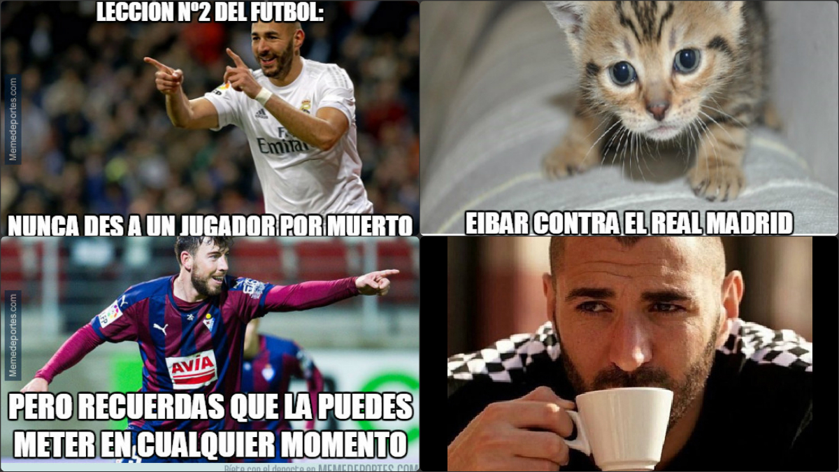 Los mejores memes del Eibar vs Real Madrid.