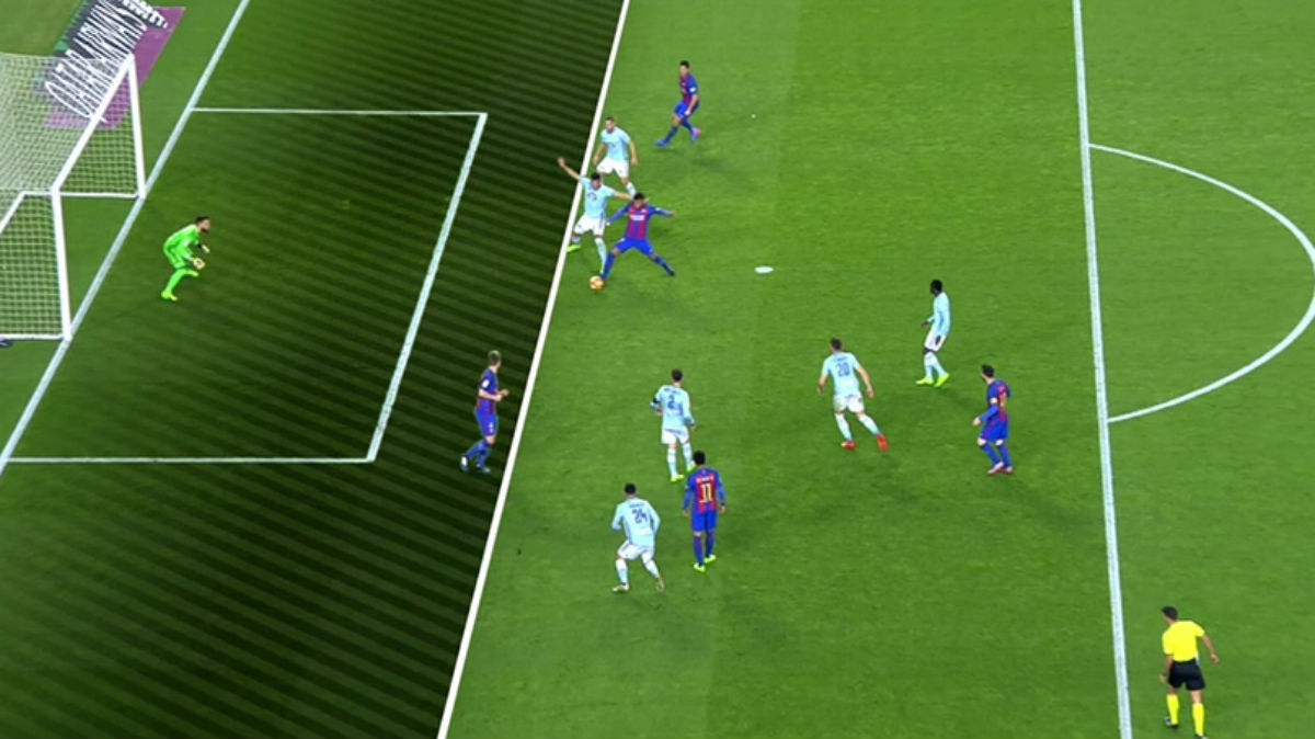 La ayudita arbitral no faltó en el Camp Nou: Rakitic marca en fuera de juego