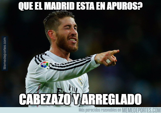 Sergio Ramos también protagoniza los mejores memes del Nápoles Vs Real Madrid