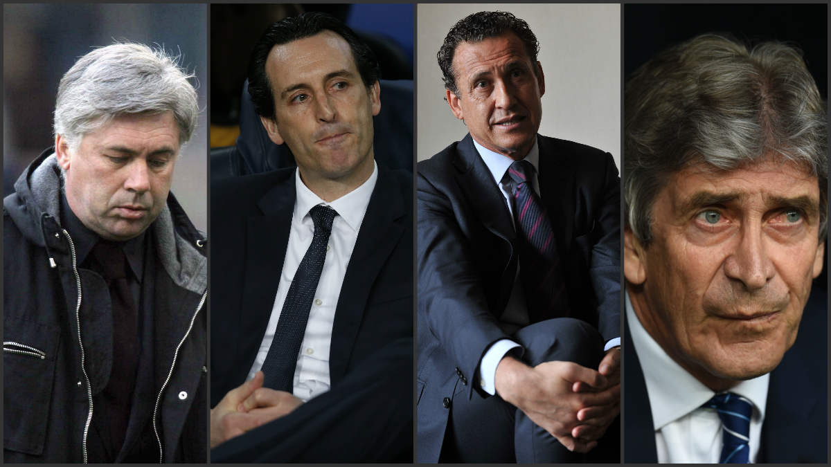 Ancelotti, Emery, Valdano y Pellegrini saben lo que es fracasar en Europa.