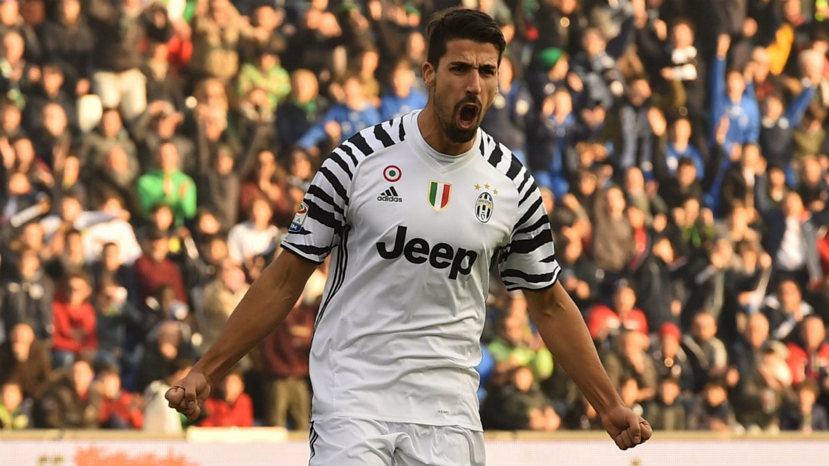 Sami Khedira celebra un gol con la Juventus. (AFP)