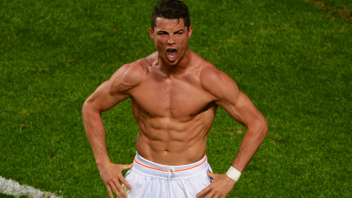 Cristiano Ronaldo celebra un gol con el Real Madrid.