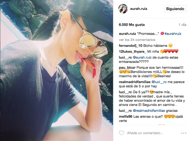 Aurah reaparece en Instagram tras conocerse su embarazo