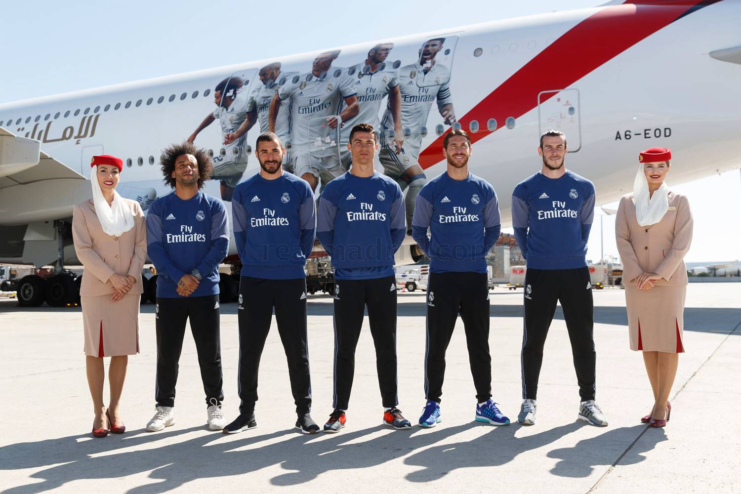 Emirates presenta el nuevo avión del Real Madrid