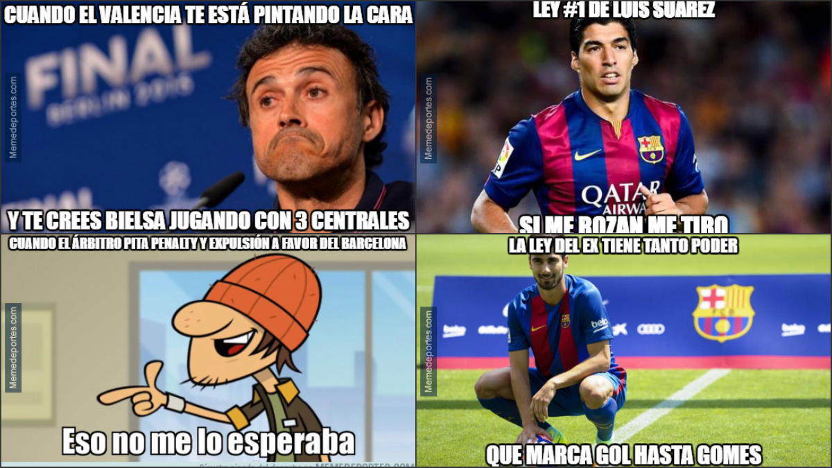 Los memes se mofan de los piscinazos y desmayos de Neymar y Suárez