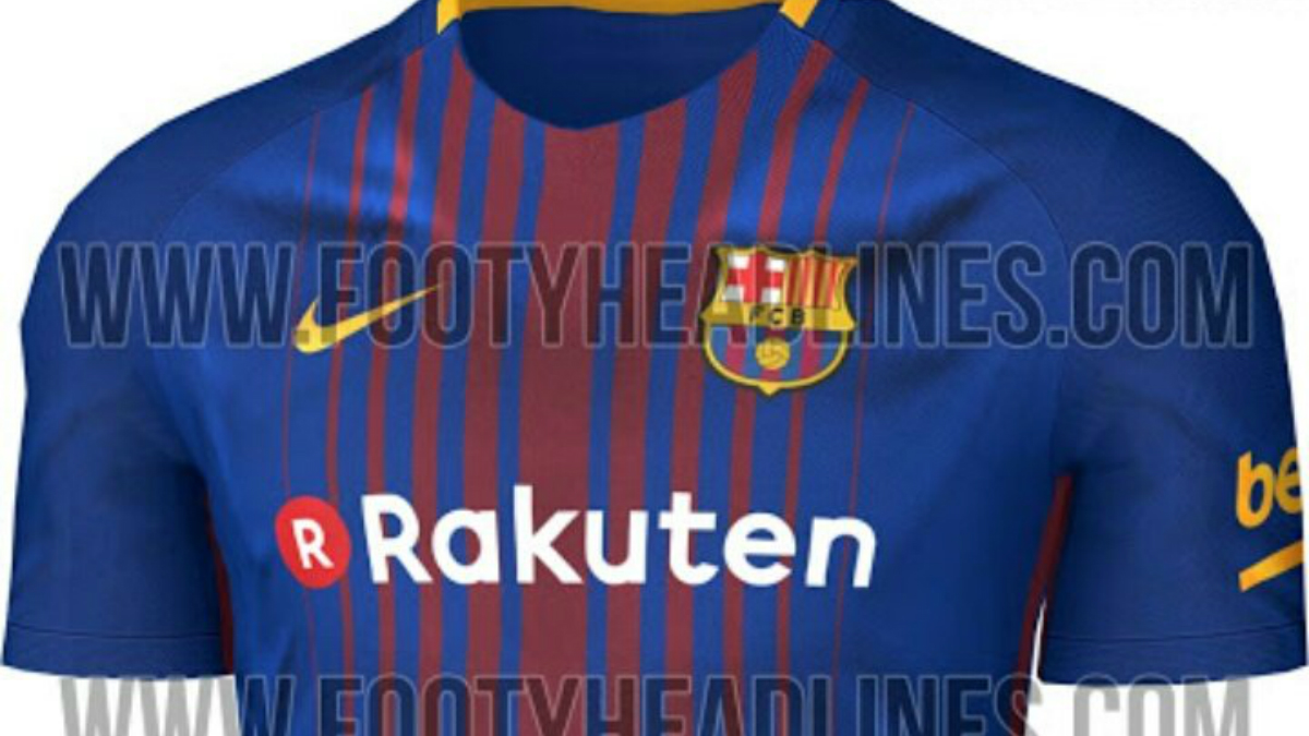 La camiseta del Barcelona para la temporada 2017-18.
