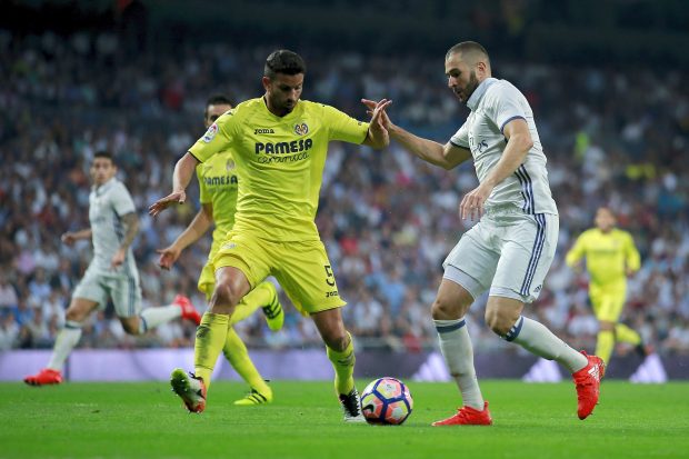 Musacchio, en un partido contra el Real Madrid. (Getty)
