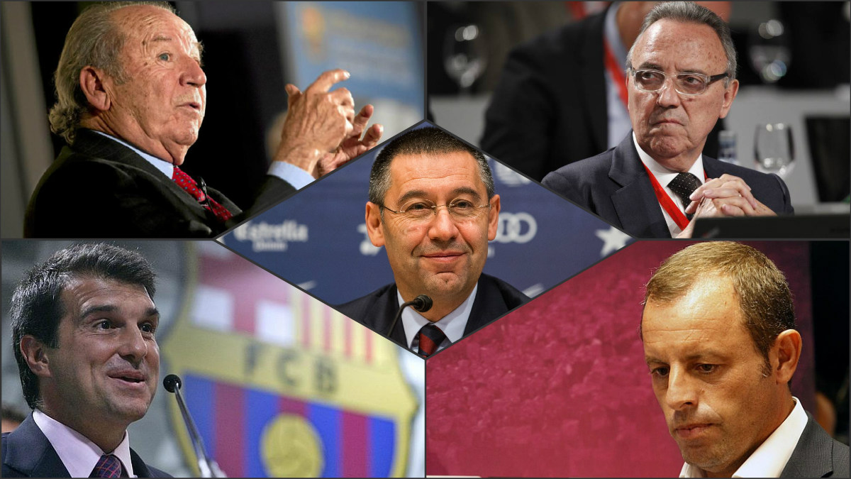 Los últimos cinco presidentes del Barcelona han tenido que declarar en los Juzgados por imputación.