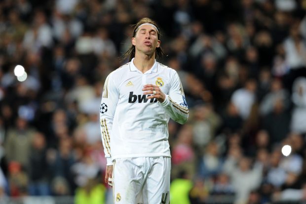 Ramos se lamenta en las semifinales de 2012. (AFP)