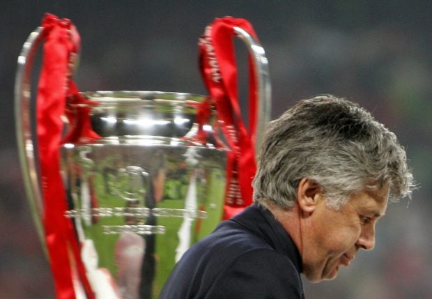 Ancelotti, tras perder la final ante el Liverpool. (AFP)